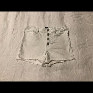 CLEARANCE Gap Denim Girls White High Waist Size 10 Cut Off Shorts